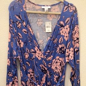 NWT Motherhood Maternity Long Sleeve Maxi Dress Sz.XL